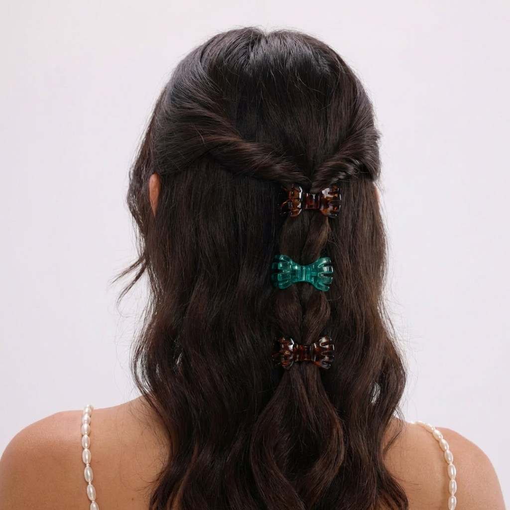Leopard Butterfly Klip - Magnetic Barrette - Set of 3
