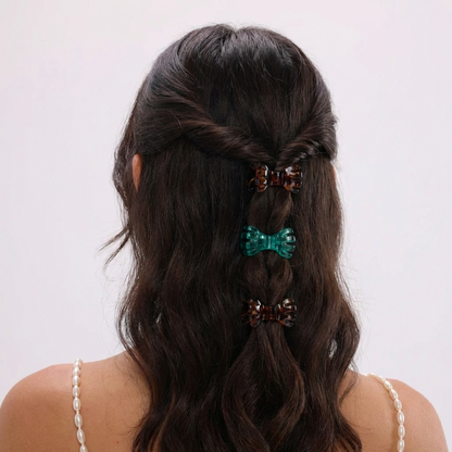 Leopard Butterfly Klip - Magnetic Barrette - Set of 3