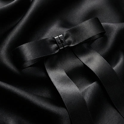 Black Ribbon Klip - Magnetic Barrette