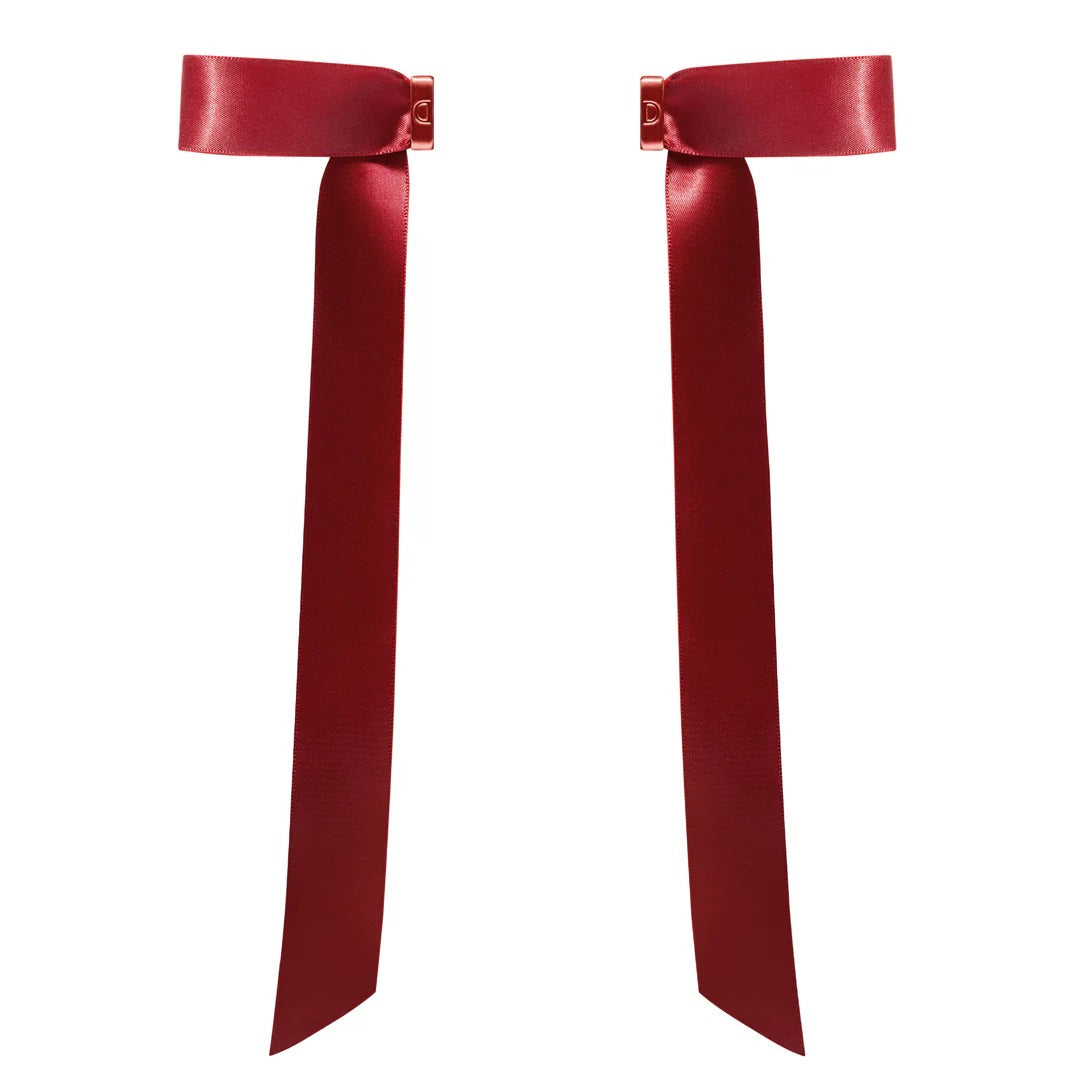 Red Ribbon Klip - Magnetic Barrette
